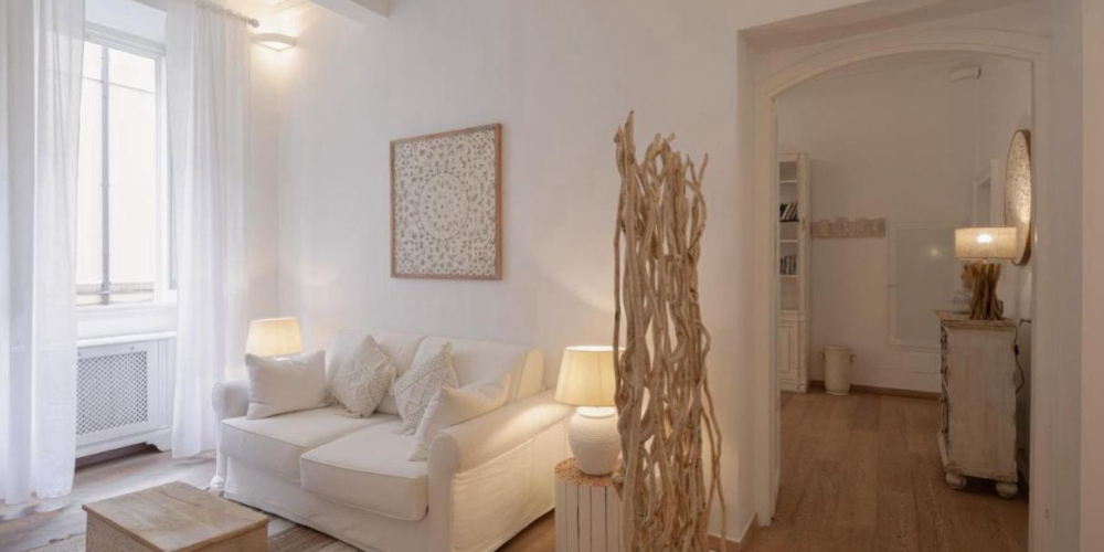 Soggiorno della suite Via degli Artisti 23 interno 4